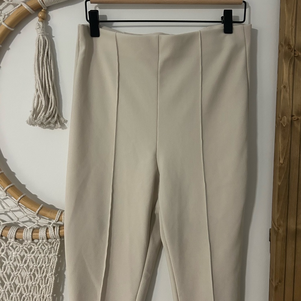 Zara Cream Women's Trousers